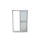 Porta Balcão 3 Folhas Aluminio Branco Com Fechadura 2,10x1,50