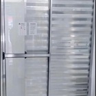 Porta Balcão 3 Folhas Aluminio Brilhante C/trinco 2.10x1.50