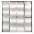 Porta Balcao 6 Folhas Aluminio 2.10x1.50 Branco C/trinco