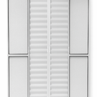 Porta Balcão 6 Folhas Aluminio Branco C/ Trinco 2,10x1,50