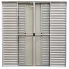 Porta Balcao 6 Folhas Aluminio Branco C/trinco  2.10x1.50