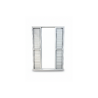 Porta Balcão 6 Folhas Aluminio Branco Com Fechadura 2,10x2,00