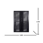 Porta Balcão Central Veneziana 6 Folhas Topsul 210x150cm Esqu