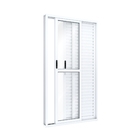 Porta Balcão Correr Lateral 3 Folhas 213x120 Riobras Alumínio Ullian