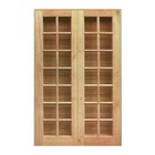 Porta Balcão De Abrir / Abrir De Madeira Cedro Arana Reto Esq