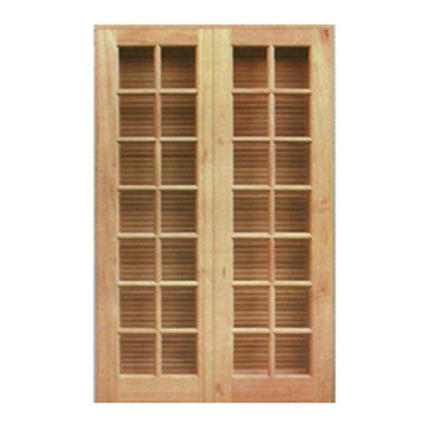 Porta Balcão De Abrir / Abrir De Madeira Cedro Arana Reto Esq