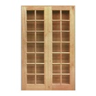 Porta Balcão De Abrir / Abrir De Madeira Cedro Arana Reto Esq