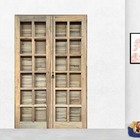 Porta Balcão De Abrir / Abrir De Madeira Itaúba Reto Batentes