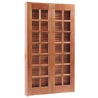 Porta Balcão De Abrir / Abrir De Madeira Itaúba Reto Esquadri