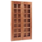 Porta Balcão De Abrir / Abrir De Madeira Itaúba Reto Esquadri