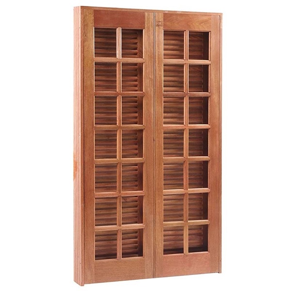 Porta Balcão De Abrir / Abrir De Madeira Itaúba Reto Esquadri