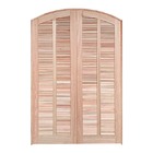 Porta Balcão De Abrir / Abrir De Madeira Padrão Cedro Em Arco