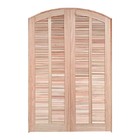 Porta Balcão De Abrir / Abrir De Madeira Padrão Cedro Em Arco