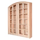 Porta Balcão De Abrir / Abrir De Madeira Padrão Cedro Em Arco