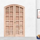 Porta Balcão De Abrir / Abrir De Madeira Padrão Cedro Em Arco