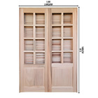 Porta Balcão De Abrir / Abrir Meia Almofada Madeira Padrão Ce