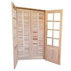 Porta Balcão De Abrir / Abrir Meia Almofada Madeira Padrão Ce