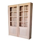 Porta Balcão De Abrir / Abrir Meia Almofada Madeira Padrão Ce