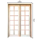 Porta Balcão De Abrir Quadriculada Reta De Madeira Padrão Ced