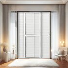 Porta Balção De Aluminio 210x150cm 2 Folhas Moveis E 1 Folha