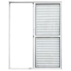Porta Balcão De Alumínio 3 Folhas 2,10 X 1,20 Branca Linha 25