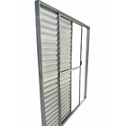 Porta Balcão De Aluminio Brilhante 3 Folhas Linha 25 Com Fech