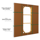 Porta Balcão De Aluminio Preto 6 Folhas Com Trinco 2,10x1,50