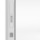 Porta Balcão de Correr 3 Folhas Alumínio Branco Sob Medida Allufort