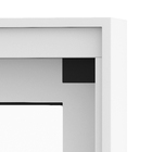 Porta Balcão de Correr 3 Folhas Alumínio Branco Sob Medida Allufort