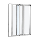 Porta Balcão de Correr 3 Folhas Alumínio Preto Sob Medida Allufort