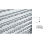 Porta Balcão de Correr 3 Folhas Aço Pintado Branco 2,17x1,60m Lado Esquerdo Linha Prátika Sasazaki