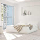 Porta Balcão de Correr Veneziana Aço Pintado Branco Lado Direito Linha Prátika 2,17x1,60m Sasazaki