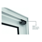 Porta Balcão de Correr 6 Folhas Alumínio Pintado Branco 2,16x2,50m Linha Alumifort Sasazaki