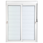 Porta Balcão de Correr 2 Folhas Alumínio Branco Persiana Blackout com Fechadura 2,35x1,50m Linha Veneza 3A Alumínio