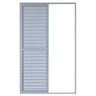 Porta Balcão De Correr Com Veneziana De Alumínio Branco 3 Fol