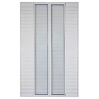 Porta Balcão De Correr Com Veneziana De Alumínio Branco 6 Fol