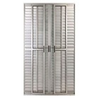 Porta Balcão De Correr Com Veneziana De Alumínio Brilhante 6