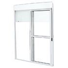 Porta Balcão De Correr De Alumínio Branco 2 Folhas Móveis Com