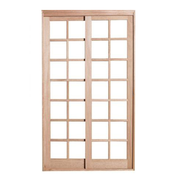 Porta Balcão De Correr De Madeira Cedro Arana 2 Folhas Reto E