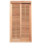 Porta Balcão De Correr De Madeira Cedro Arana Com Veneziana 3