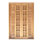 Porta Balcão De Correr De Madeira Cedro Arana Veneziana Reto