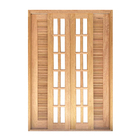 Porta Balcão De Correr De Madeira Cedro Arana Veneziana Reto