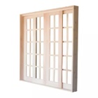 Porta Balcão De Correr De Madeira Eucalipto Quadriculada Prai