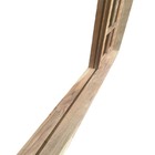 Porta Balcão De Correr De Madeira Itaúba Quadriculada Reto Es