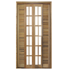 Porta Balcão De Correr De Madeira Itaúba Veneziana Reto Esqua