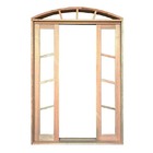 Porta Balcão De Correr De Madeira Padrão Cedro Diagonal Em Ar