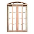 Porta Balcão De Correr De Madeira Padrão Cedro Diagonal Em Ar