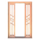 Porta Balcão De Correr De Madeira Padrão Cedro Diamante Reto