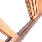 Porta Balcão De Correr De Madeira Padrão Cedro Diamante Reto