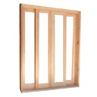 Porta Balcão De Correr De Madeira Padrão Cedro Panorâmico Ret